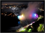 Wodospad, Niagara, Nocą