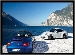 Niebieski, Biały, Porsche Carrera GT