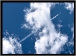 Samolot, Niebo, Chmury