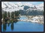 Góry, Śnieg, Jezioro