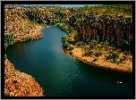 Nitmilek, Park Narodowy, Australia, Skały, Rzeka
