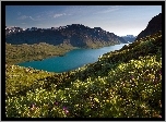 Norwegia, Góra, Besseggen, Jezioro