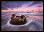 Nowa Zelandia, Region Otago, Plaża Moeraki Boulders Beach, Ocean Spokojny, Morze, Głaz Moeraki