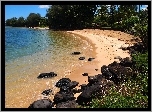Ocean, Plaża, Kamienie, Hawaje