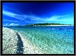 Ocean, Plaża, Zielona, Wyspa