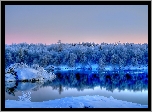 Jezioro, Odbicie, Las