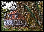 Odrestaurowany, Dworek, Park, Jesień