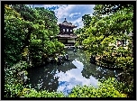 Ogród, Japoński, Staw, Świątynia