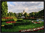 Ogród, Kwiaty, Krzewy, Park, Muzeum Historii Sztuki, Wiedeń, Austria
