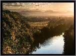 Rzeka Oise, Góry, Drzewa, Gmina Rieux, Francja
