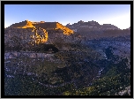 Góry, Pireneje, Drzewa, Kanion, Park Narodowy Ordesa y Monte Perdido, Hiszpania