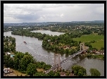 Panorama, Miasta, Rzeka, Most