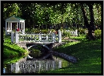 Park, Rzeczka, Altana, Mostek