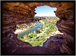 Australia, Park Narodowy Kalbarri, Rzeka Murchison, Skały