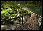 Park Narodowy Plitvice, Chorwacja, Jeziora, Kładka