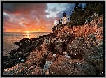 Park, Narodowy, Maine, Latarnia, Morska, USA