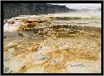 Stany Zjednoczone, Stan Wyoming, Park Narodowy Yellowstone, Gorące źródła Mammoth Hot Springs