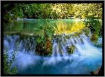 Chorwacja, Park Narodowy Jezior Plitwickich, Las, Rzeka, Zieleń