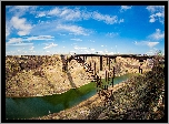Stany Zjednoczone, Stan Idaho, Kanion, Rzeka, Snake River, Most, Perrine Memorial Bridge