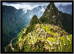 Góry, Ruiny, Machu Picchu, Andy Peruwiańskie, Szczyt Huayna Picchu, Peru