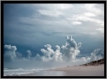 Chmury, Plaża, Morze