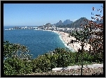 Plaża, Morze, Drzewa, Rio De Janeiro