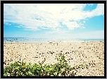 Morze, Plaża, Niebo