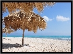 Morze, Plaża, Parasole, Wakacje