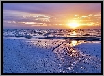 Morze, Plaża, Słońce