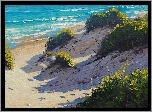 Morze, Plaża, Wydmy