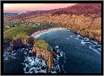 Morze, Zatoka, Klify, Zatoka, Plaża, Silver Strand Horseshoe Beach, Malin Beg, Hrabstwo Donegal, Irlandia