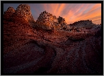 Skały, Formacje skalne, White Pocket, Vermilion Cliffs National Monument, Pomnik narodowy, Arizona, Stany Zjednoczone