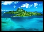 Polinezja Francuska, Bora Bora, Morze, Wyspa