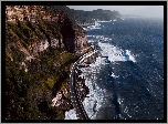 Wybrzeże, Most, Sea Cliff Bridge, Góry, Morze, Klif, Nowa Południowa Walia, Australia