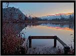 Jezioro, Pomost, Zmierzch