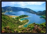 Portugalia, Jezioro, Lagoa de Fogo, Góry