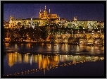 Praga, Czechy, Rzeka, Most Karola