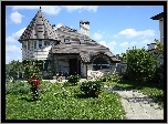 Projekt, Dom, Ogród, Chodnik
