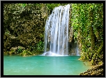 Wodospad, Erawan Waterfall, Drzewo, Korzenie, Rośliny, Park Narodowy Erawan, Prowincja Kanchanaburi, Tajlandia