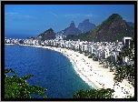 Brazylia, Rio de Janerio, Morze, Plaża, Z lotu ptaka
