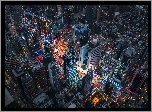 Stany Zjednoczone, Nowy Jork, Manhattan, Domy, Z lotu ptaka