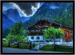 Miejscowość, Ramsau, Bawaria, Dom, Góry, Alpy, Bawarskie, Niemcy