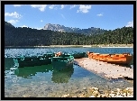 Jezioro, Łodzie, Góry, Lasy