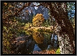Stany Zjednoczone, Stan Kalifornia, Park Narodowy Yosemite, Góry, Rzeka, Jesień, Drzewa