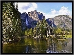Stany Zjednoczone, Stan Kalifornia, Park Narodowy Yosemite, Góry, Rzeka, Las