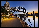 Rzeka, Most, Świt, Panorama, Miasta, Sydney