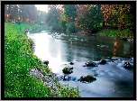 Park, Rzeka, Oświetlenie