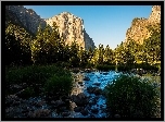 Park Narodowy Yosemite, G�ry Sierra Nevada, Las, Dolina, Rzeki