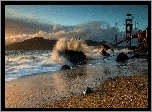 San Francisco, Most Golden Gate, Fala