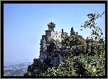 San Marino, Zamek, Ruiny, Skały, Akacje